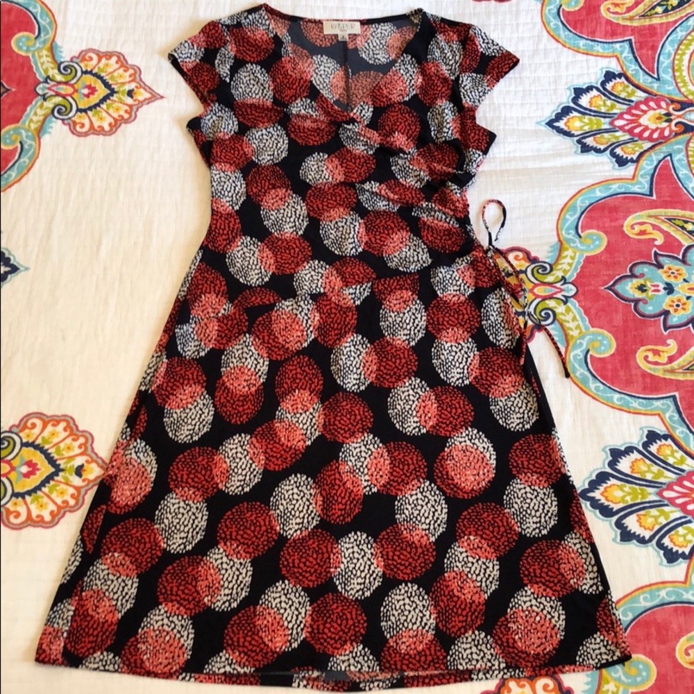 Kasper Dress Circle Dot Design